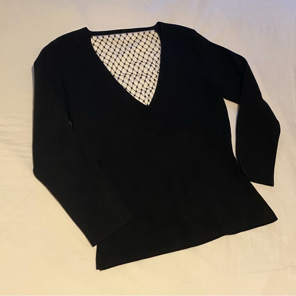 Wayne Rodgers Rhinestone Corset Backed Blouse